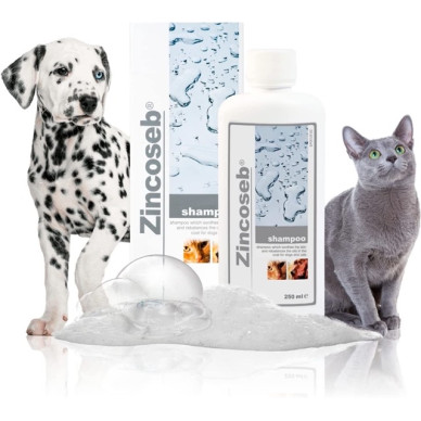 Șampon Antiseboreic pentru Câini și Pisici Zincoseb, 250 ml – ICF